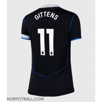 Billige Fotballdrakt Chelsea Jamie Gittens #11 Replika Tredjedrakt Dame 2025-26 Kortermet